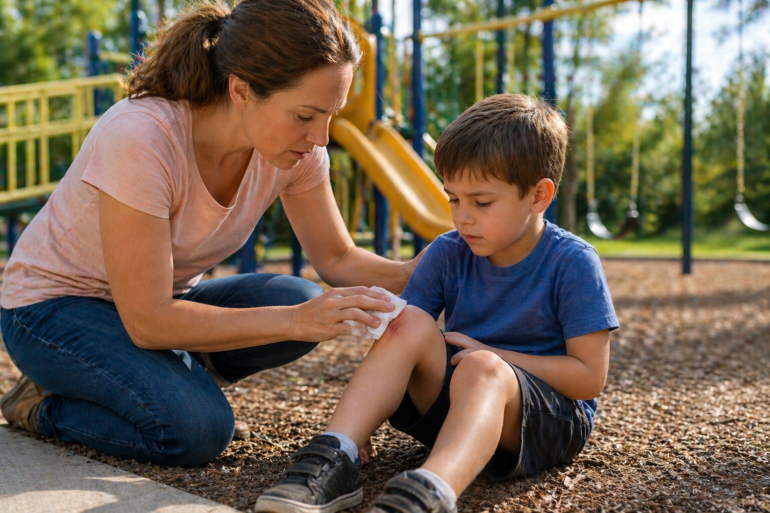 What Parents Should Do After a Playground Injury Cut